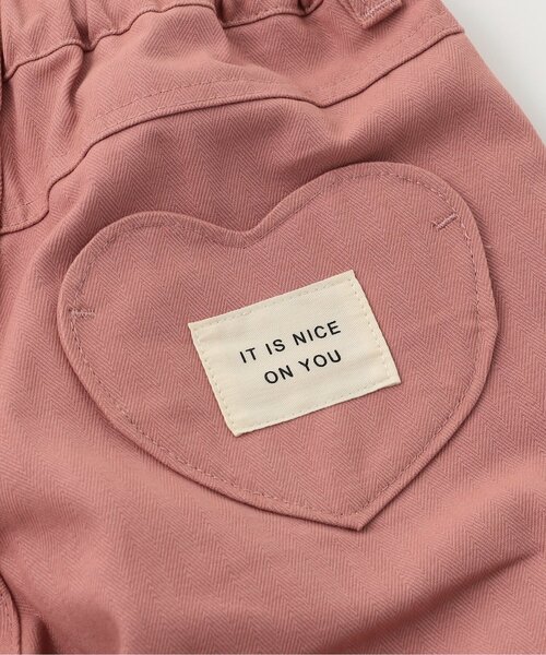 Seraph(セラフ)の「【ジュニア対応】ハートポケットバレルレッグパンツ(その他パンツ・キッズ・ブラウン/アイボリー/ピンク・80/90/100/110/120/130/140)」の6枚目の写真