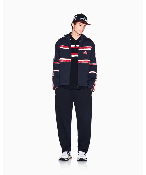 ARMANI EXCHANGE(アルマーニエクスチェンジ)の「【A|X アルマーニ エクスチェンジ】カラーブロック スウェットジョガーパンツ(スウェットパンツ・メンズ・ダークネイビー・LARGE/MEDIUM/SMALL/X-LARGE/X-SMALL)」の4枚目の写真