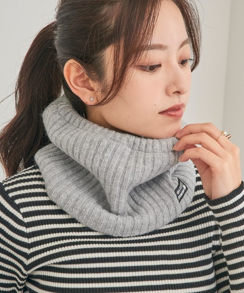 セール】【MOZ】リブニットネックウォーマー 768-0014（ネック