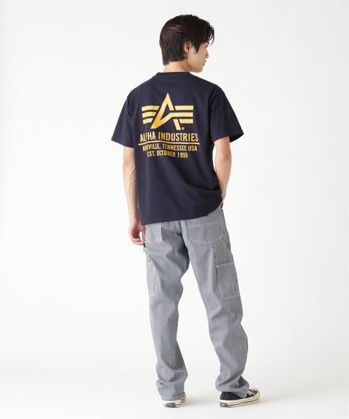 Alpha Industries(アルファインダストリーズ)の「Alpha Industries/アルファインダストリーズ/ALPHA RED RIBBON T-SHIRT/アルファ レッド リボン Tシャツ(Tシャツ/カットソー・メンズ・ネイビー/チャコール/ブラック/ホワイト系2/オリーブ系・2XL/L/M/S/XL)」の21枚目の写真