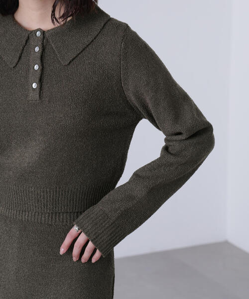 FREE'S MART（フリーズマート）の「◆ポロニットセットアップ（ワンピース・レディース・ブラック系その他/ブラウン/ネイビー・FREE）」の16枚目の写真