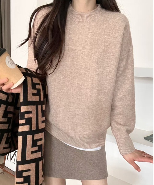 セール】ミックスカラーオーバーニット ユニセックス カラーニット