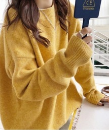 ミックスカラーオーバーニット ユニセックス カラーニット