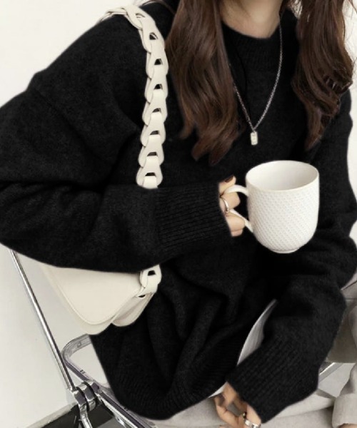 セール】ミックスカラーオーバーニット ユニセックス カラーニット