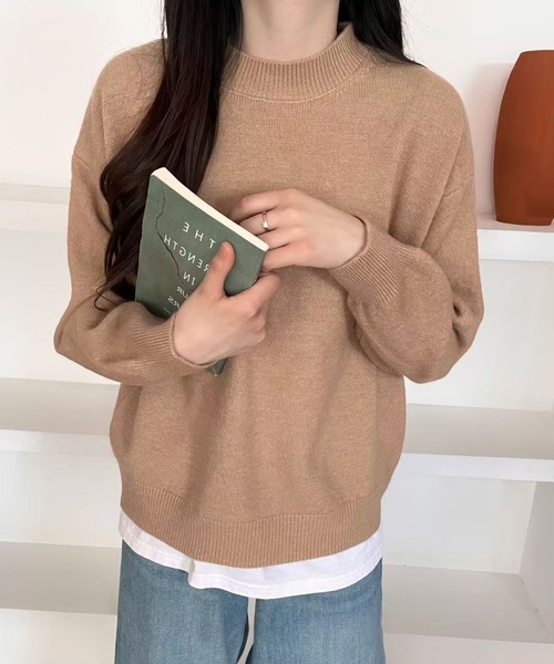 セール】ミックスカラーオーバーニット ユニセックス カラーニット