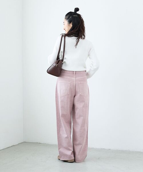 le.coeur blanc（ルクールブラン）の「シアーフリルリブニット（ニット/セーター・レディース・ブラウン/グレー/ブラック/アイボリー・38）」の19枚目の写真