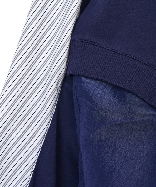 AULA AILA(アウラアイラ)の「ストライプスリーブプルオーバー(Tシャツ/カットソー・レディース・オフホワイト/ブラック/ネイビー・0)」の17枚目の写真