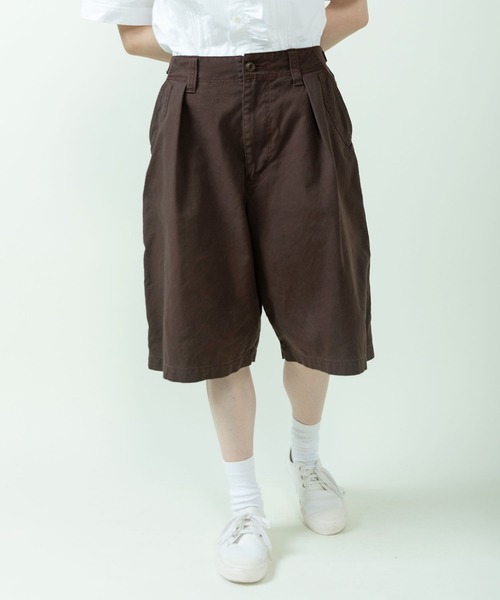 PAR ICI（パーリッシィ）の「ジャーマンダック ハーフパンツ（その他パンツ・レディース・アイボリー/ダークブラウン/カーキ・FREE）」の2枚目の写真