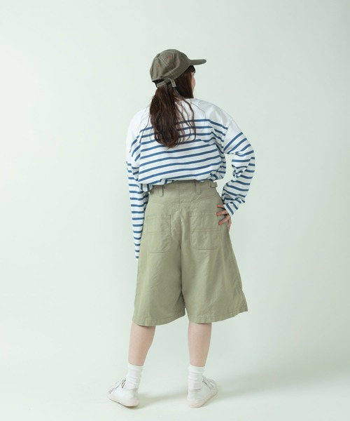 PAR ICI（パーリッシィ）の「ジャーマンダック ハーフパンツ（その他パンツ・レディース・アイボリー/ダークブラウン/カーキ・FREE）」の4枚目の写真