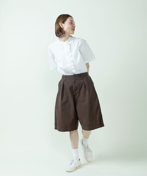 PAR ICI（パーリッシィ）の「ジャーマンダック ハーフパンツ（その他パンツ・レディース・アイボリー/ダークブラウン/カーキ・FREE）」の12枚目の写真