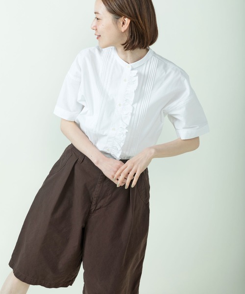 PAR ICI（パーリッシィ）の「ジャーマンダック ハーフパンツ（その他パンツ・レディース・アイボリー/ダークブラウン/カーキ・FREE）」の8枚目の写真