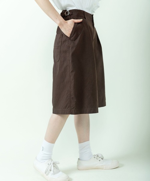 PAR ICI（パーリッシィ）の「ジャーマンダック ハーフパンツ（その他パンツ・レディース・アイボリー/ダークブラウン/カーキ・FREE）」の7枚目の写真