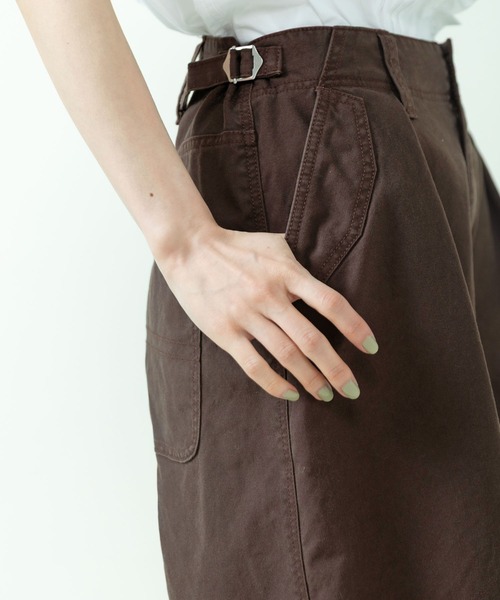 PAR ICI（パーリッシィ）の「ジャーマンダック ハーフパンツ（その他パンツ・レディース・アイボリー/ダークブラウン/カーキ・FREE）」の9枚目の写真