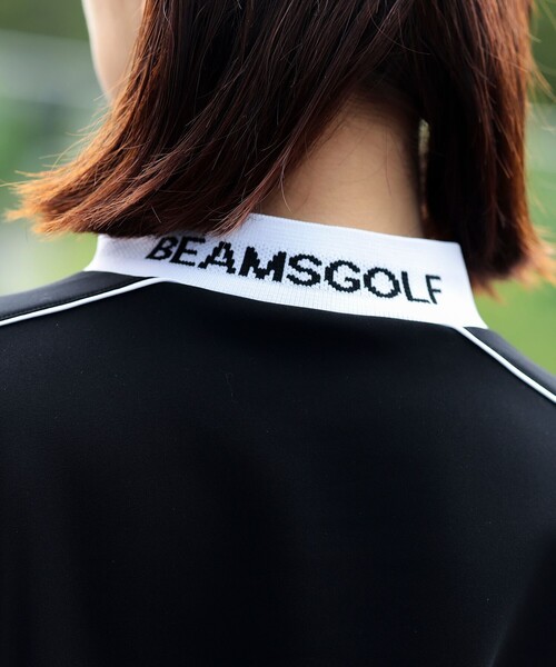 BEAMS GOLF(ビームスゴルフ)の「ORANGE LABEL / サッカーシャツ風 ストレッチ モックネックシャツ(Tシャツ/カットソー・レディース・ブラック/ホワイト/ネイビー・LARGE/MEDIUM/SMALL)」の10枚目の写真