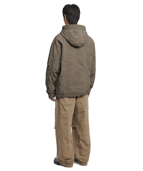 NOMANUAL(NOMANUAL)の「DOUBLE LAYERED CARGO PANTS - WASHED BEIGE(その他パンツ・レディース・その他・MEDIUM/LARGE/X-LARGE/SMALL)」の4枚目の写真