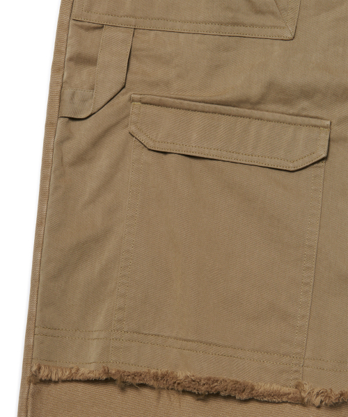 NOMANUAL(NOMANUAL)の「DOUBLE LAYERED CARGO PANTS - WASHED BEIGE(その他パンツ・レディース・その他・MEDIUM/LARGE/X-LARGE/SMALL)」の6枚目の写真
