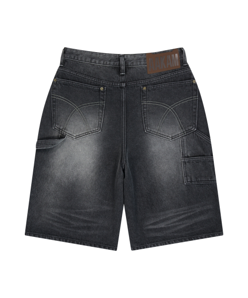 AAKAM(アーカム)の「Washed Double Knee Bermuda Denim Pants (Black)(その他パンツ・レディース・その他・2/1)」の3枚目の写真