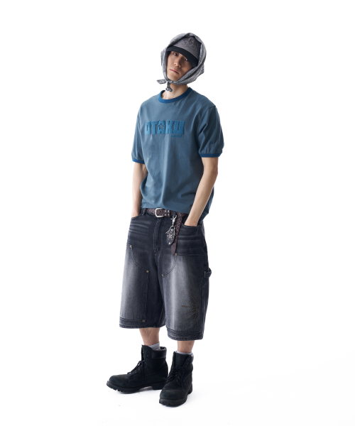 AAKAM(アーカム)の「Washed Double Knee Bermuda Denim Pants (Black)(その他パンツ・レディース・その他・2/1)」の11枚目の写真