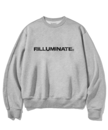 F.ILLUMINATE | シグニチャーアセンティックロゴスウェットシャツ-メランジグレー(スウェット)