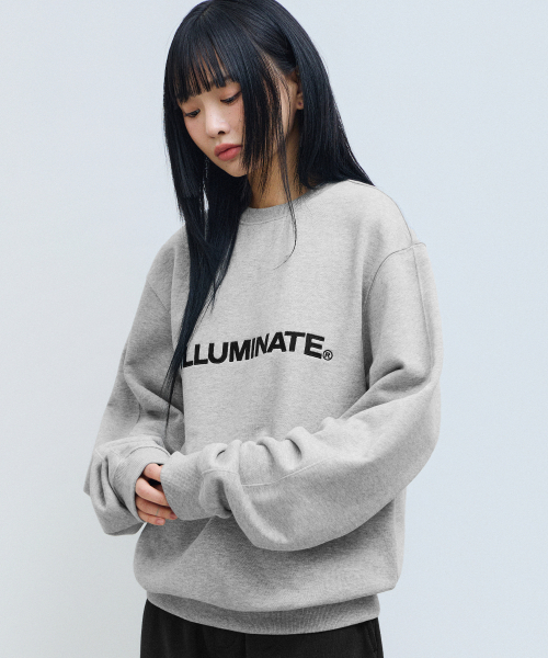 F.ILLUMINATE(フィルミネイト)の「シグニチャーアセンティックロゴスウェットシャツ-メランジグレー(スウェット・レディース・その他・SMALL/MEDIUM/LARGE)」の3枚目の写真