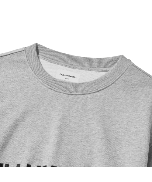 F.ILLUMINATE(フィルミネイト)の「シグニチャーアセンティックロゴスウェットシャツ-メランジグレー(スウェット・レディース・その他・SMALL/MEDIUM/LARGE)」の8枚目の写真