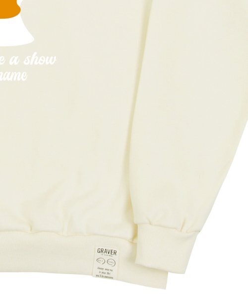 GRAVER（グレーバー）の「[UNISEX]ダックフェイススマイルマンツーマン_クリーム（スウェット・レディース・アイボリー・SMALL/MEDIUM/LARGE/X-LARGE）」の4枚目の写真
