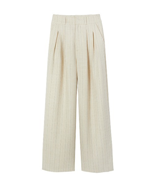 ELCHELE(エルチェレ)の「HIGH WAIST WIDE PANTS(スラックス・レディース・アイボリー/グレー・36/38)」の12枚目の写真