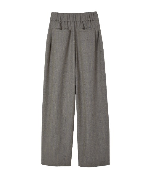 ELCHELE(エルチェレ)の「HIGH WAIST WIDE PANTS(スラックス・レディース・アイボリー/グレー・36/38)」の15枚目の写真