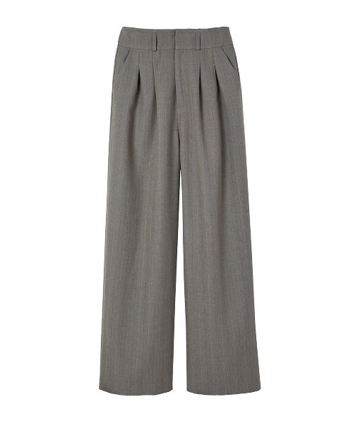 ELCHELE(エルチェレ)の「HIGH WAIST WIDE PANTS(スラックス・レディース・アイボリー/グレー・36/38)」の13枚目の写真