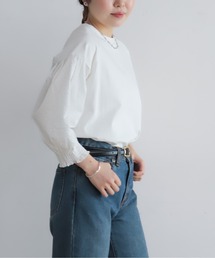 グリットクロスコンビ 袖口シャーリングP/O