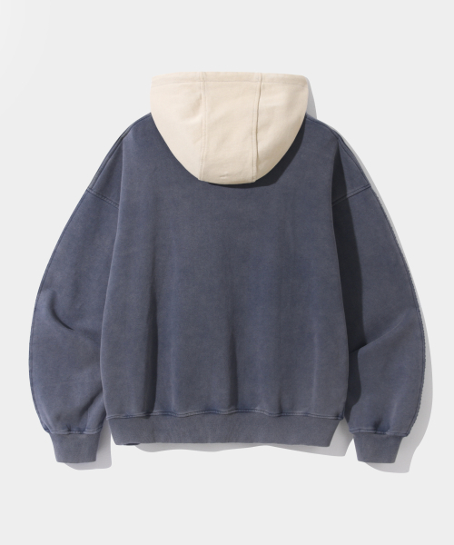 DIMITRI BLACK(ディミトリブラック)の「VLADカットオフアップリケシューティングスターフードTシャツ_ピグメントネイビー&クリーム(パーカー・レディース・その他・MEDIUM/LARGE/X-LARGE)」の3枚目の写真