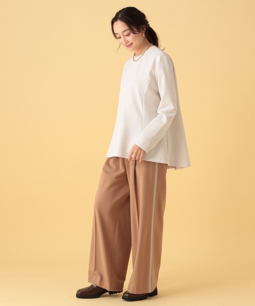 Elura（エルーラ）の「≪入卒/セレモニー/通勤≫ダブルクロス襟付きプルオーバー/603854（シャツ/ブラウス・レディース・ブラック/アイボリー/ネイビー・FREE）」の9枚目の写真