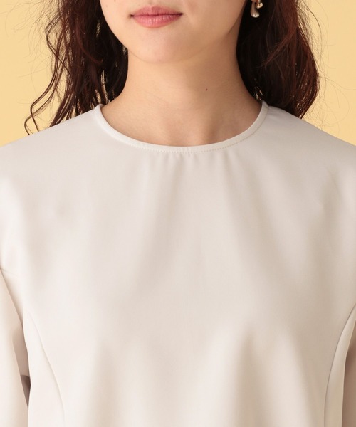 Elura（エルーラ）の「≪入卒/セレモニー/通勤≫ダブルクロス襟付きプルオーバー/603854（シャツ/ブラウス・レディース・ブラック/アイボリー/ネイビー・FREE）」の22枚目の写真