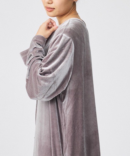 Rouge vif la cle（ルージュヴィフラクレ）の「【Keena/キーナ】ベルベットワンピース/ワンピース/ベロア【WEB限定】（ワンピース・レディース・グリーン/グレー/ブラック・フリー）」の19枚目の写真