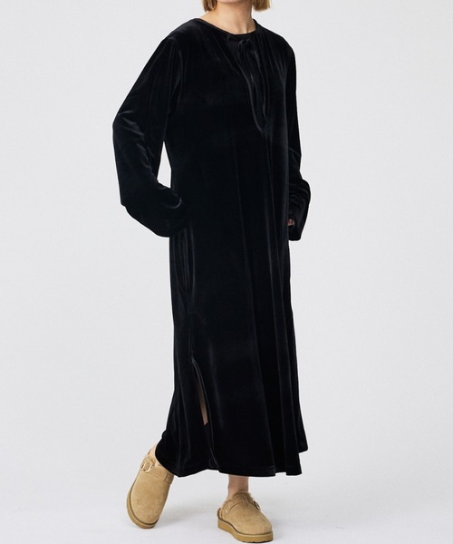 Rouge vif la cle（ルージュヴィフラクレ）の「【Keena/キーナ】ベルベットワンピース/ワンピース/ベロア【WEB限定】（ワンピース・レディース・グリーン/グレー/ブラック・フリー）」の13枚目の写真