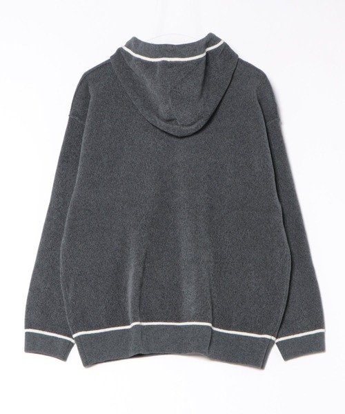 le cercle ADAM ET ROPE'(ルセルクルアダムエロペ)の「コンビモールニットパーカー(パーカー・メンズ・オリーブ/グレー/ベージュ・L/LL/M)」の10枚目の写真