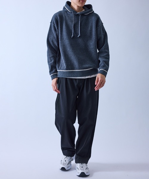 le cercle ADAM ET ROPE'(ルセルクルアダムエロペ)の「コンビモールニットパーカー(パーカー・メンズ・オリーブ/グレー/ベージュ・L/LL/M)」の11枚目の写真
