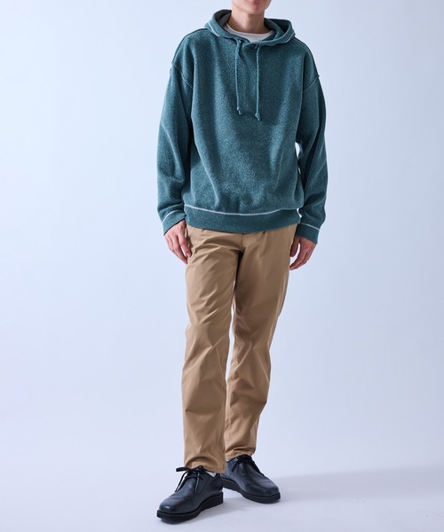 le cercle ADAM ET ROPE'(ルセルクルアダムエロペ)の「コンビモールニットパーカー(パーカー・メンズ・オリーブ/グレー/ベージュ・L/LL/M)」の16枚目の写真