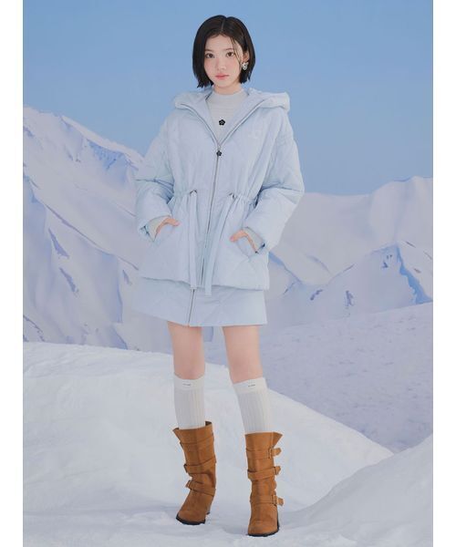 LILY BROWN（リリーブラウン）の「【LILY BROWN×MARY QUANT】キルトダウンミニスカート（スカート・レディース・ブラック/ホワイト/ライトブルー・0/1）」の11枚目の写真