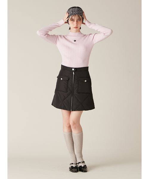 LILY BROWN（リリーブラウン）の「【LILY BROWN×MARY QUANT】キルトダウンミニスカート（スカート・レディース・ブラック/ホワイト/ライトブルー・0/1）」の18枚目の写真