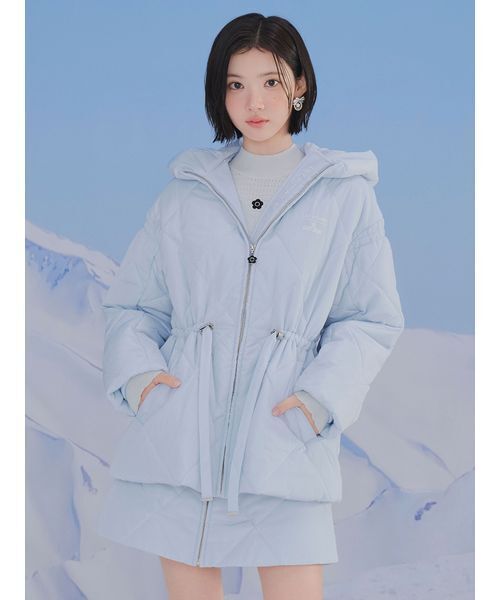 LILY BROWN（リリーブラウン）の「【LILY BROWN×MARY QUANT】キルトダウンミニスカート（スカート・レディース・ブラック/ホワイト/ライトブルー・0/1）」の14枚目の写真