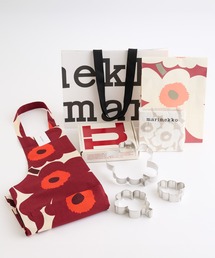 marimekko（マリメッコ）の「【gift set】Unikko / apron ＆ Cookie cutter ＆ カクテルナプキン 3set（キッチンツール）」