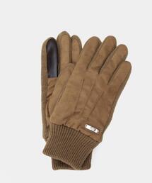 TAKEO KIKUCHI | スエード調ニットコンビ ウォッシャブルグローブ(手袋)