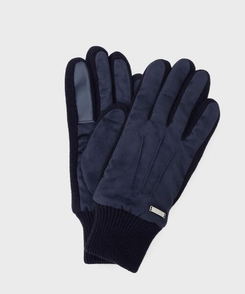 セール】スエード調ニットコンビ ウォッシャブルグローブ（手袋