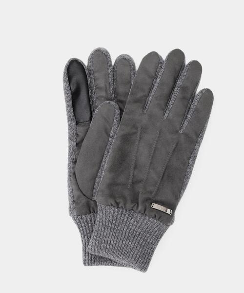 セール】スエード調ニットコンビ ウォッシャブルグローブ（手袋
