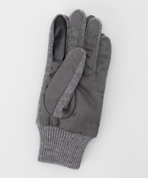 TAKEO KIKUCHI（タケオキクチ）の「スエード調ニットコンビ ウォッシャブルグローブ（手袋・メンズ・ブラック/ダークブラウン/ベージュ/ネイビー/ダークグレー・00）」の8枚目の写真