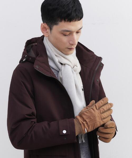 TAKEO KIKUCHI（タケオキクチ）の「スエード調ニットコンビ ウォッシャブルグローブ（手袋・メンズ・ブラック/ダークブラウン/ベージュ/ネイビー/ダークグレー・00）」の18枚目の写真