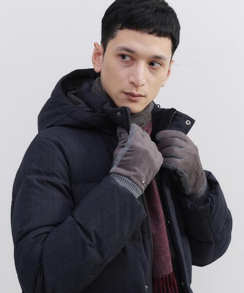 TAKEO KIKUCHI（タケオキクチ）の「スエード調ニットコンビ ウォッシャブルグローブ（手袋・メンズ・ブラック/ダークブラウン/ベージュ/ネイビー/ダークグレー・00）」の21枚目の写真