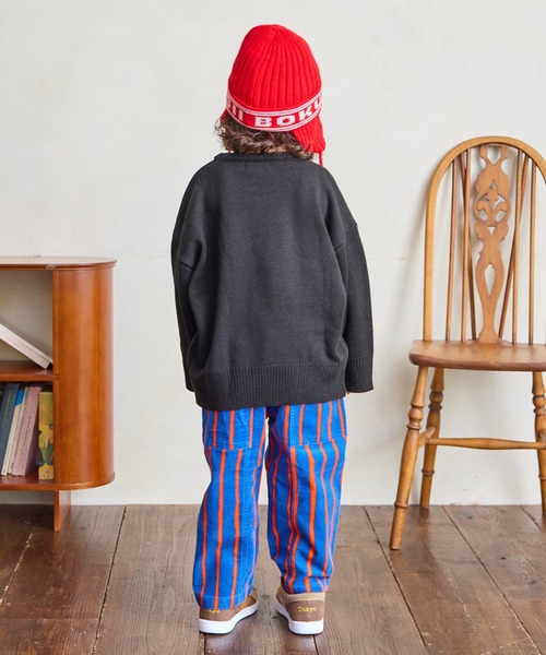 MARKEY'S（マーキーズ）の「【BOKU HA TANOSII】別注フラワーニット（ニット/セーター・キッズ・ブラック/オフホワイト/レッド・100/110/120/130/140/150）」の21枚目の写真