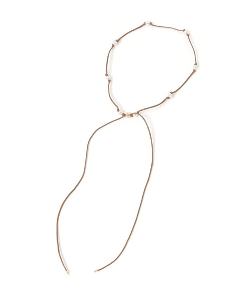 BAYFLOW（ベイフロー）の「パールコードチョーカー（チョーカー・レディース・ブラウン/ブラック・FREE）」の2枚目の写真